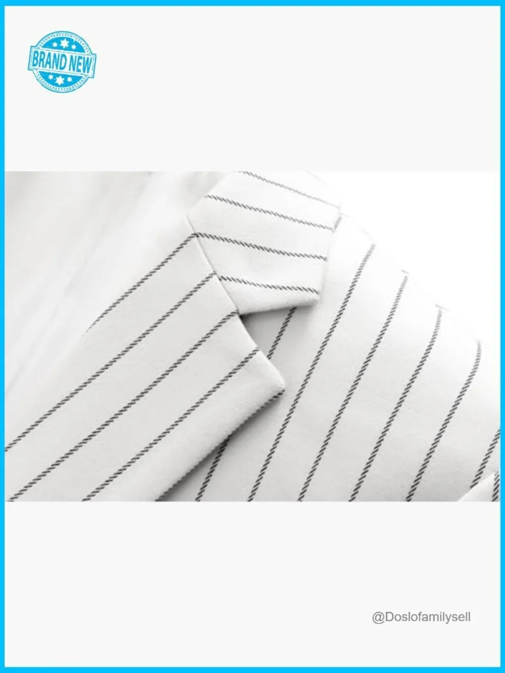 Slim Fit Pinstripe Blazer Classic Business Casual Sport Coat Elegant